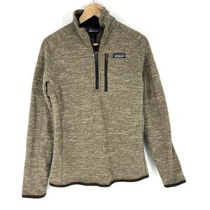 Patagonia Better Sweater Size Small Mens Brown 1/4 Zip Fleece Pullover Gorpcore